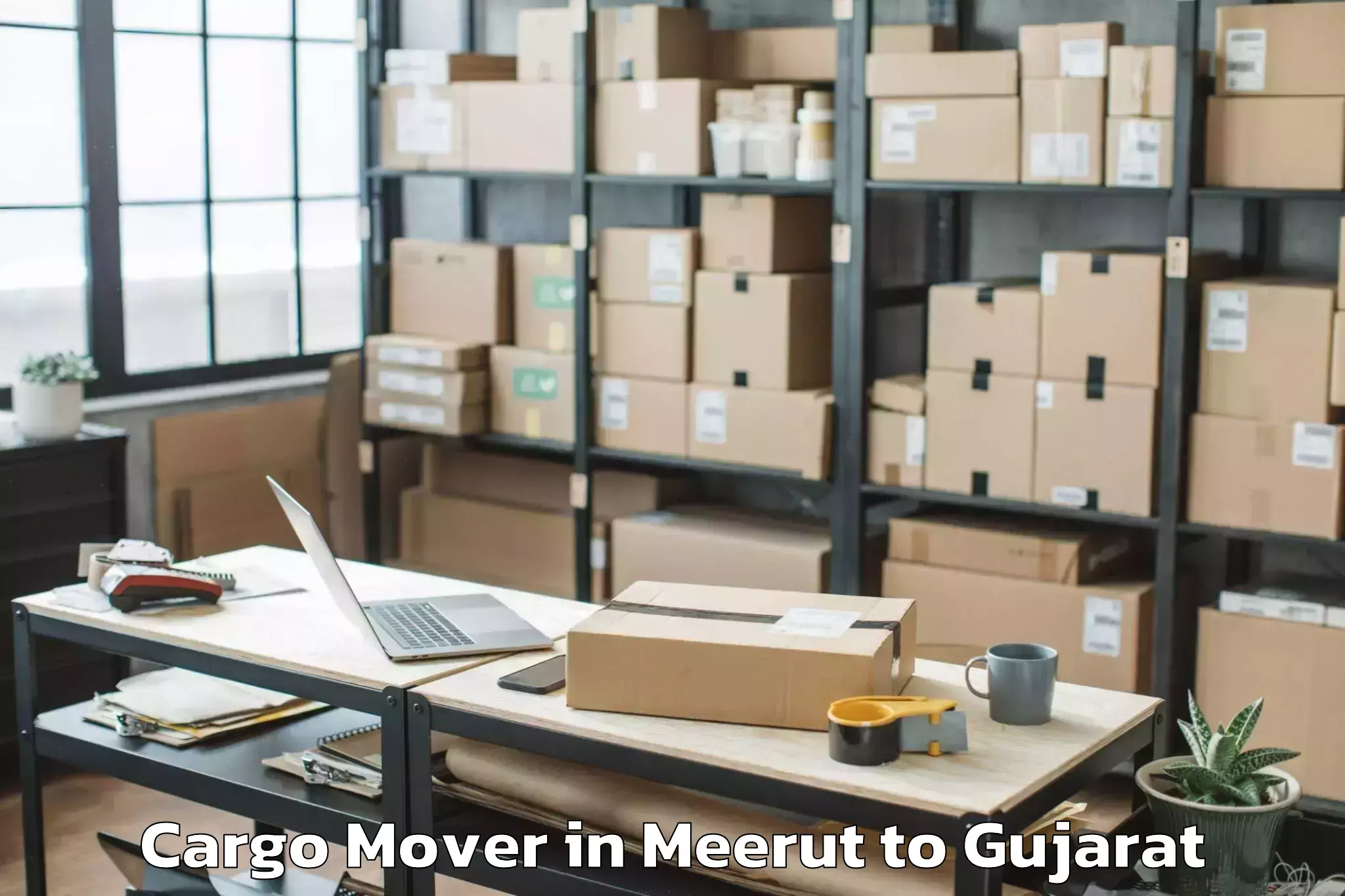 Top Meerut to Lakhatar Cargo Mover Available